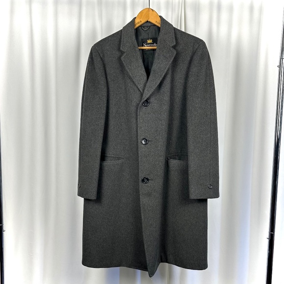 Vintage 50' 60’s ‘Newcastle - Eatons of Canada’ Long Wool Peacoat in Grey - M/L - Picture 12 of 12